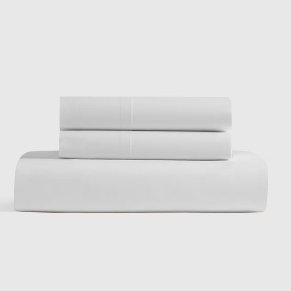 Quince Other - QUINCE Classic Organic Percale Fitted Sheet Set Queen White 3183